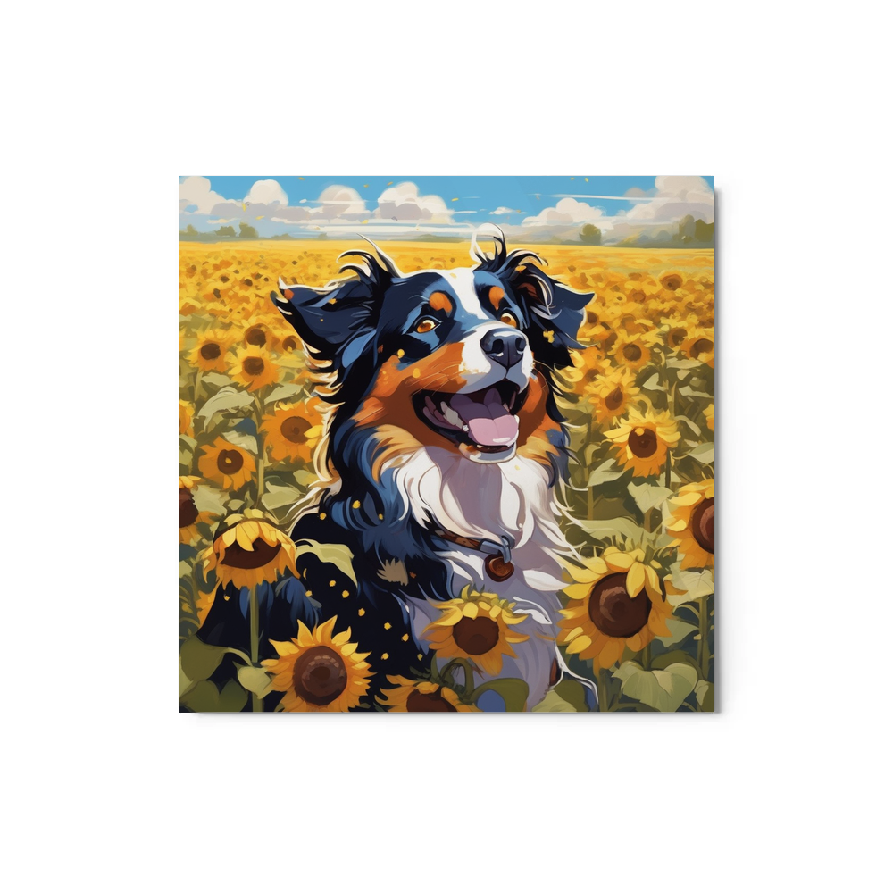 PugMug Custom Miniature American Shepherd Metal Print