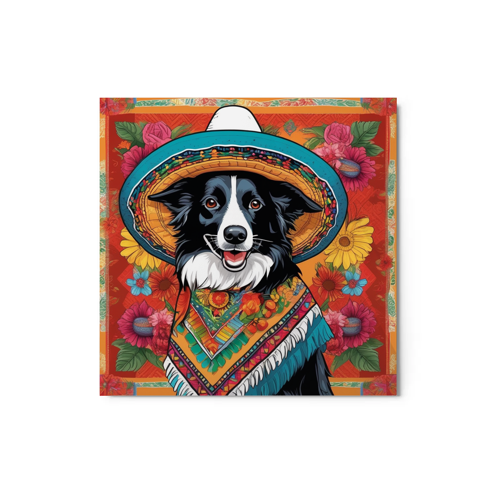 PugMug Custom Border Collie Metal Print