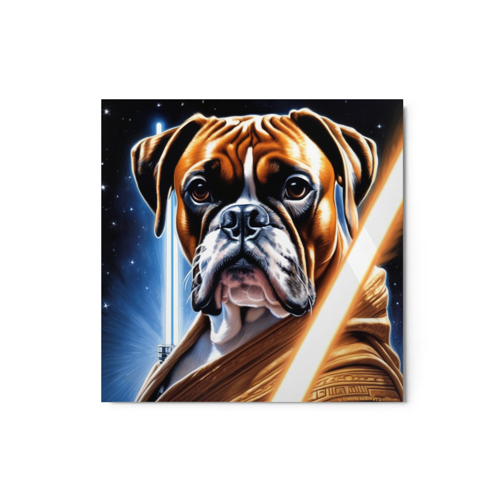 PugMug Custom Boxer Dog Metal Print