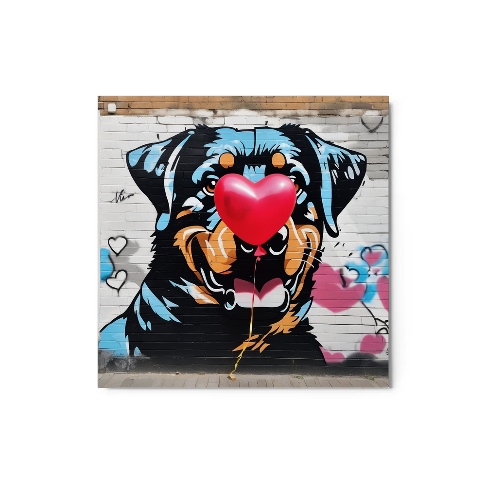 PugMug Custom Rottweiler Metal Print