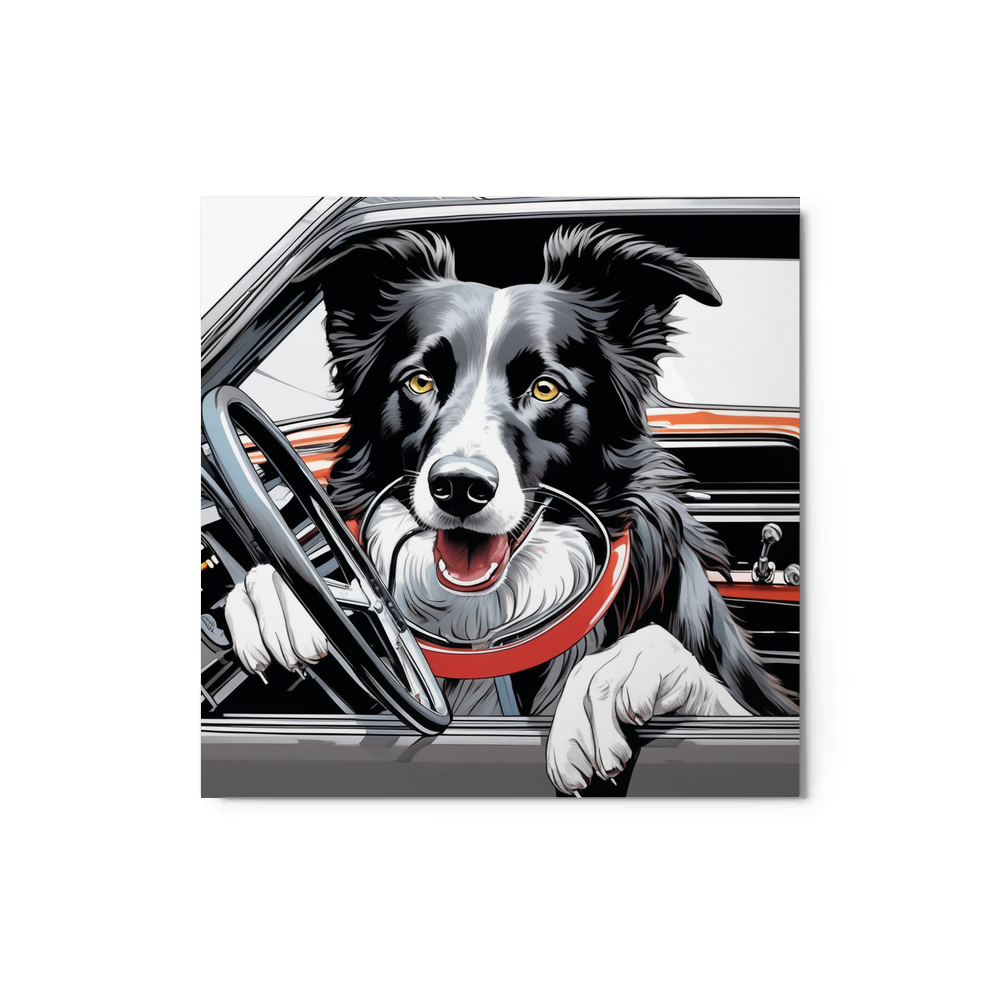 PugMug Custom Border Collie Metal Print