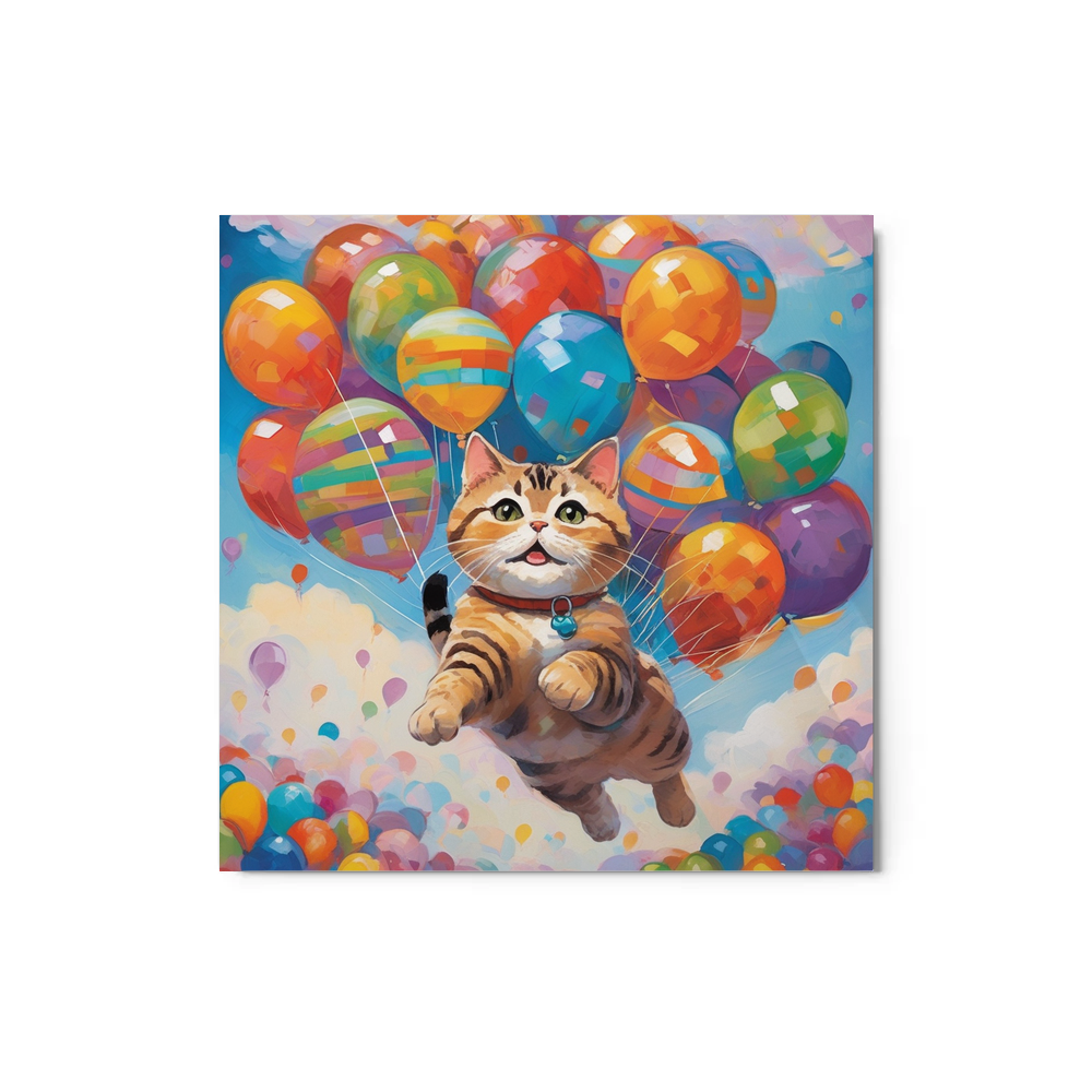 PugMug Custom Tabby British Shorthair Cat Metal Print