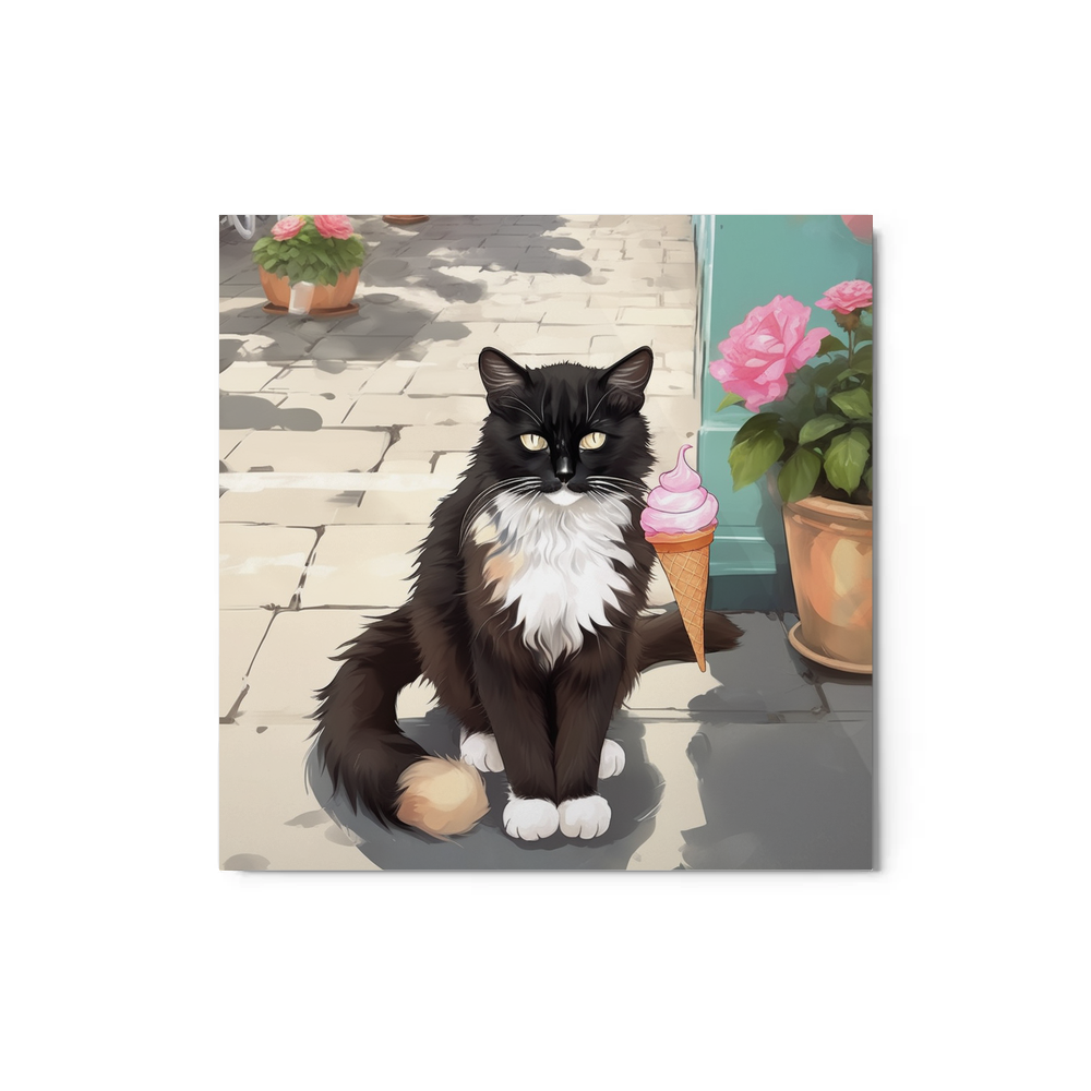 PugMug Custom Peerie Metal Print