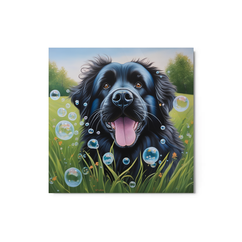 PugMug Custom Newfoundland Metal Print