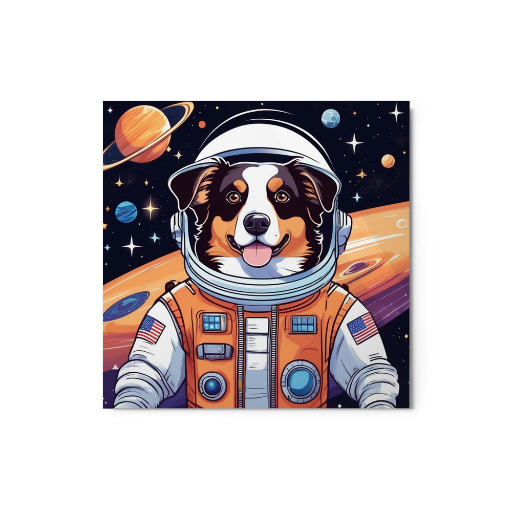 PugMug Custom Miniature American Shepherd Metal Print