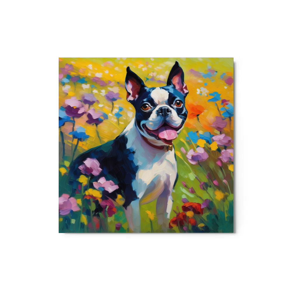 PugMug Custom Boston Terrier Metal Print