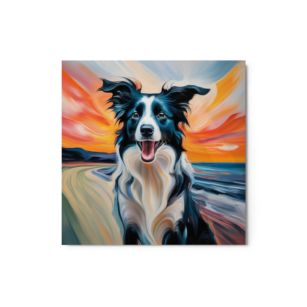 PugMug Custom Border Collie Metal Print