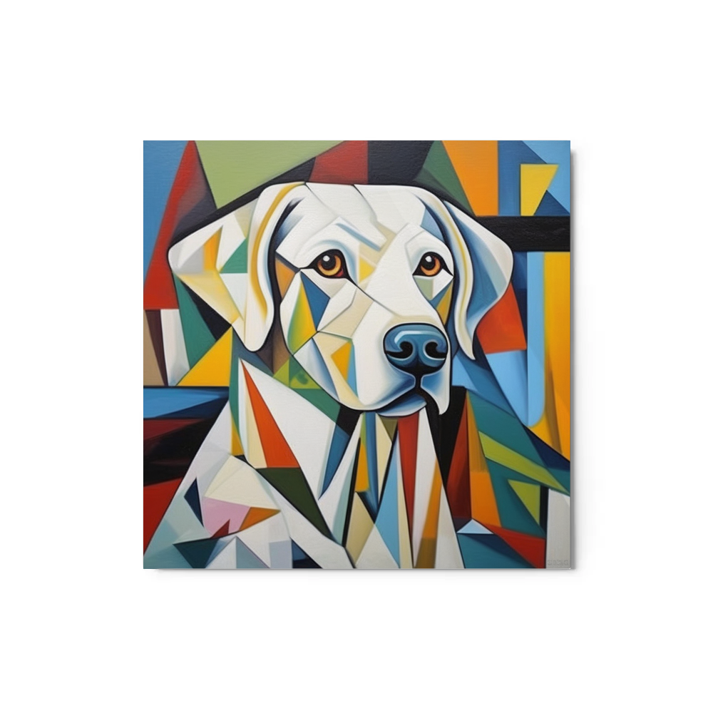 PugMug Custom White Labrador Retriever Metal Print