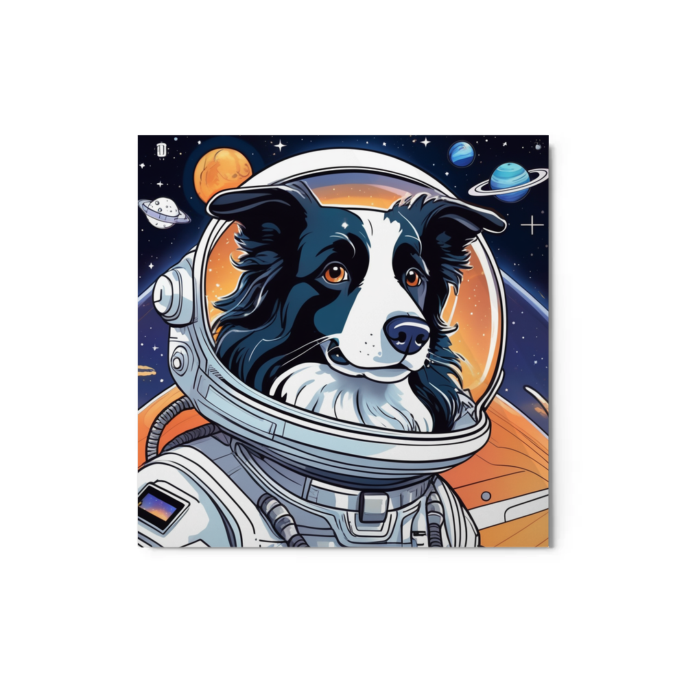 PugMug Custom Border Collie Metal Print