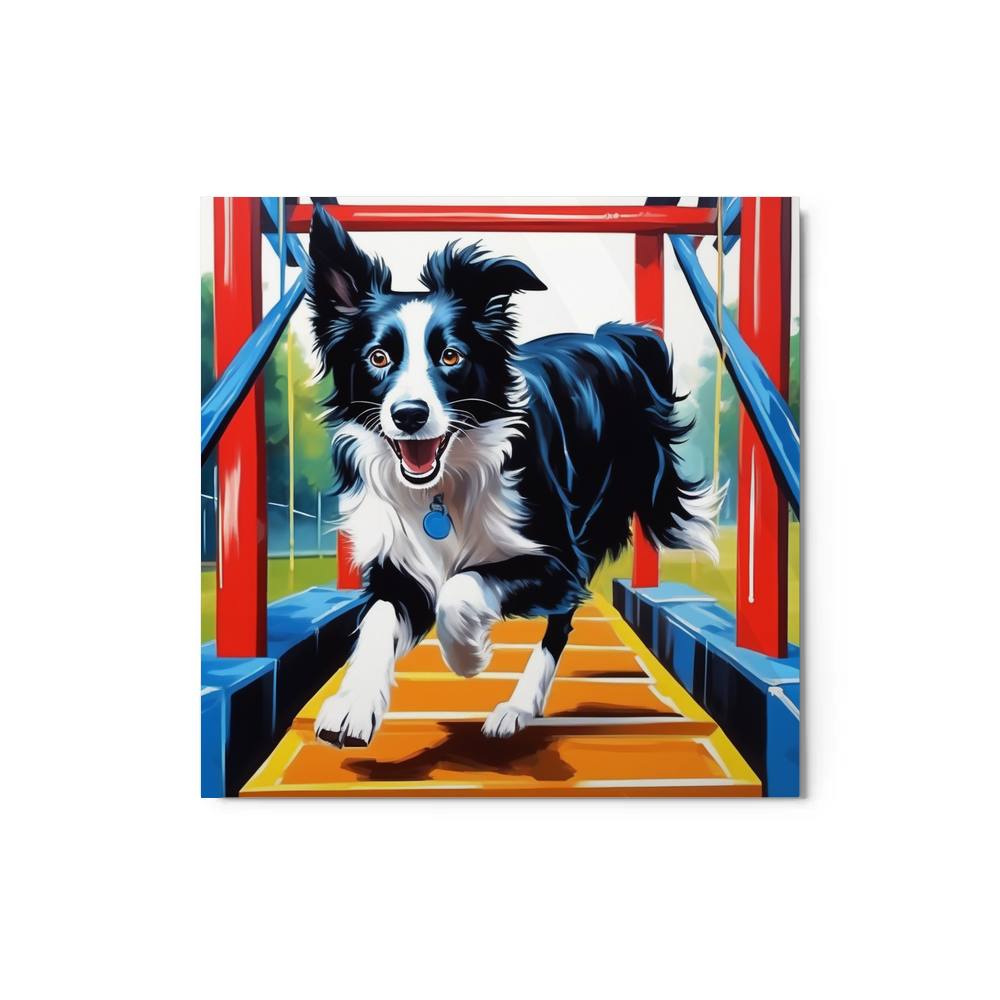 PugMug Custom Border Collie Metal Print