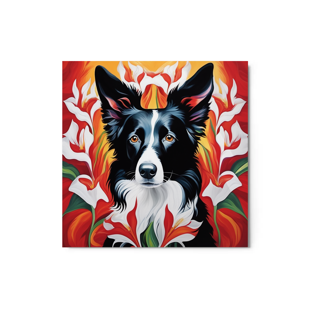 PugMug Custom Border Collie Metal Print