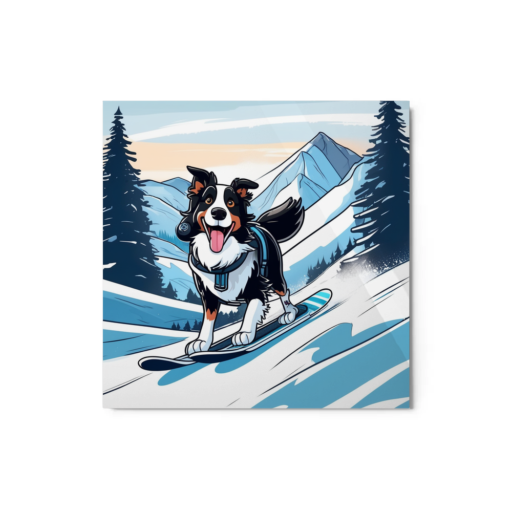 PugMug Custom Border Collie Metal Print