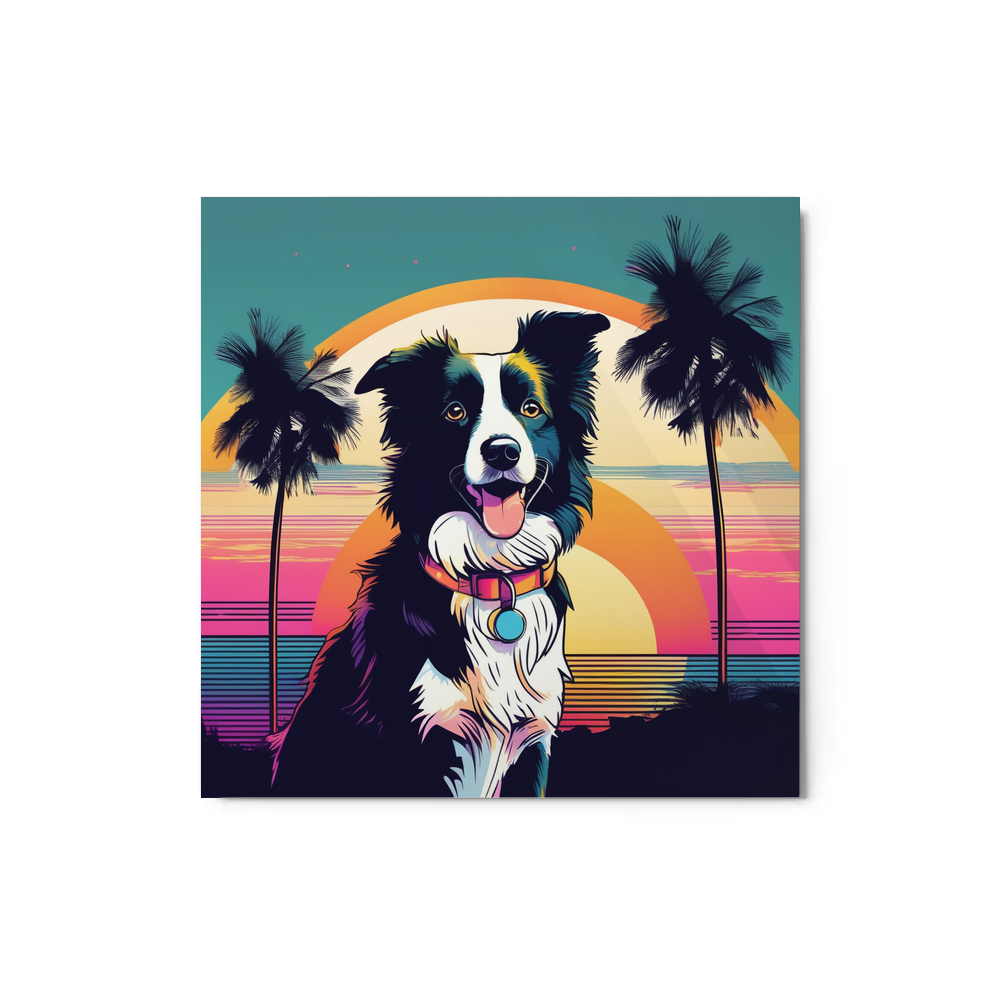 PugMug Custom Border Collie Metal Print