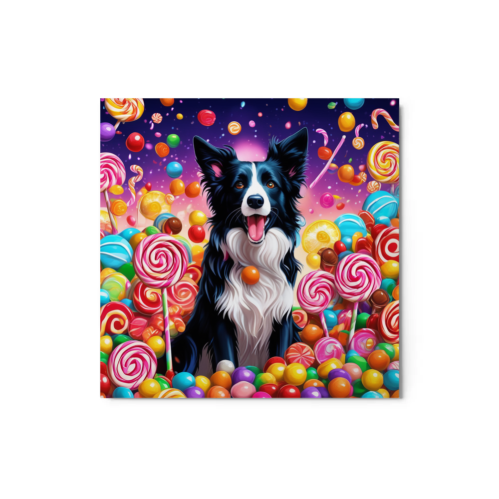 PugMug Custom Border Collie Metal Print