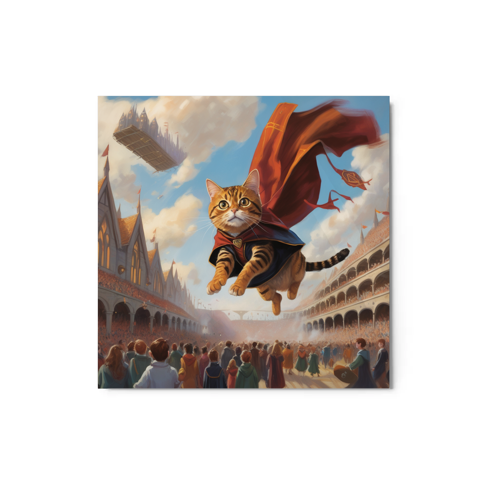 PugMug Custom Tabby Exotic Cat Metal Print