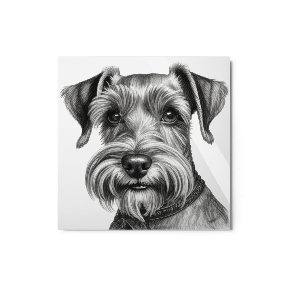 PugMug Custom Miniature Schnauzer Metal Print