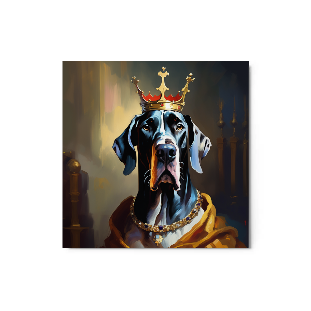 PugMug Custom Great Dane Metal Print