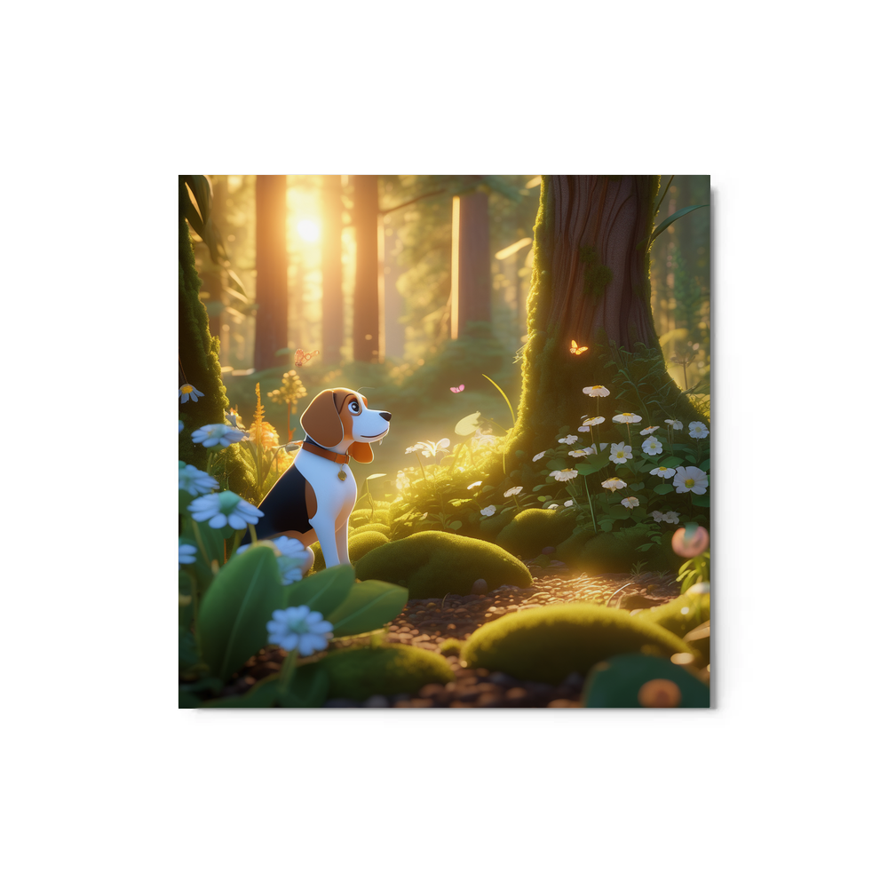 PugMug Custom Beagle Metal Print