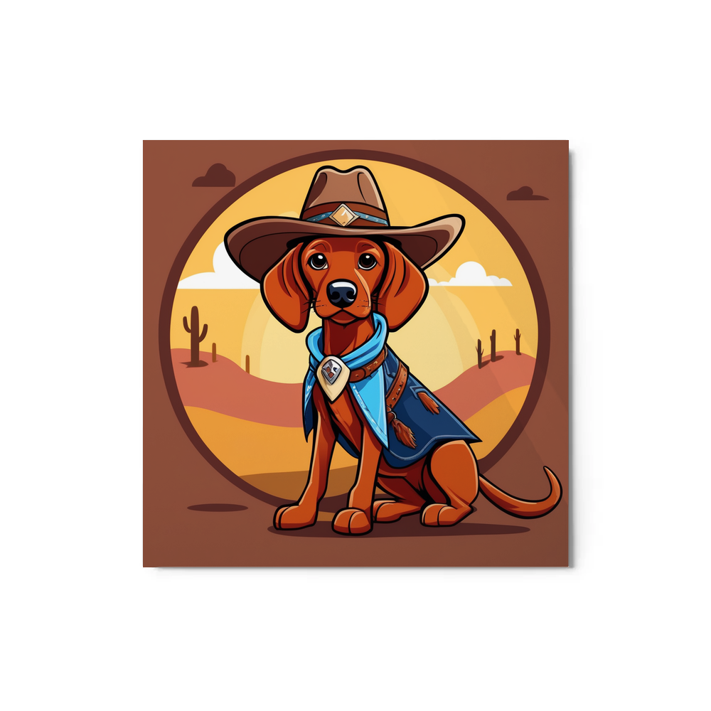 PugMug Custom Vizsla Metal Print