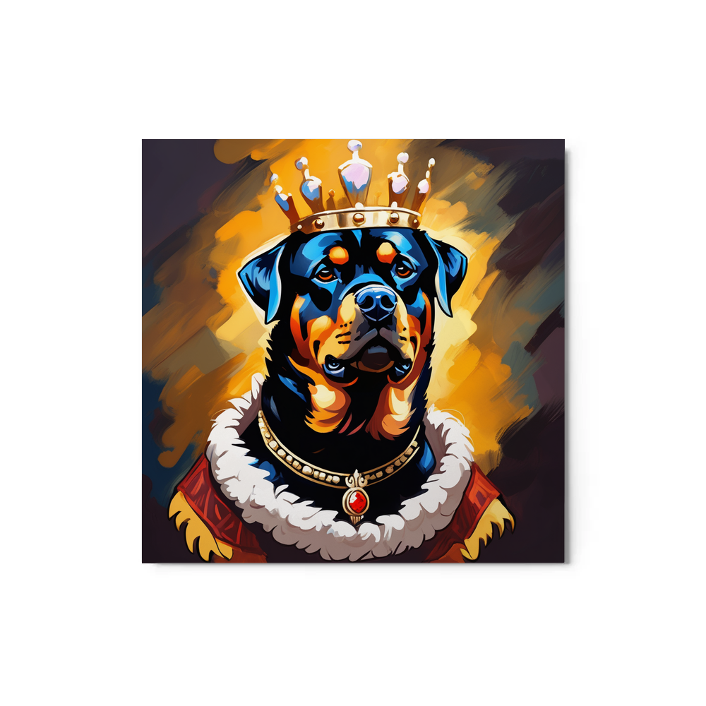 PugMug Custom Rottweiler Metal Print