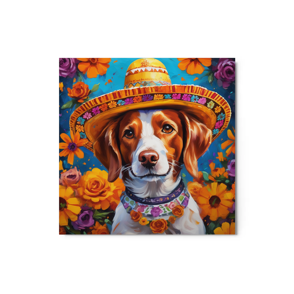 PugMug Custom Brittany Dog Metal Print