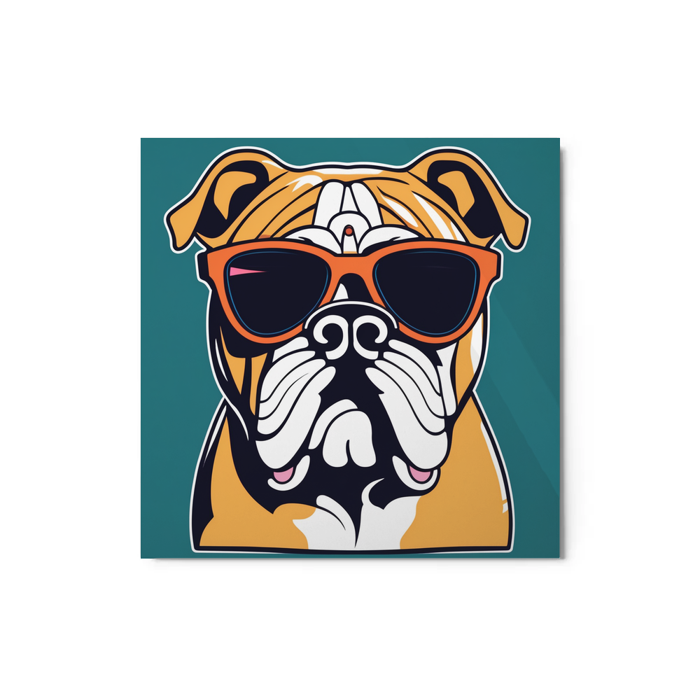 PugMug Custom Bulldog Metal Print