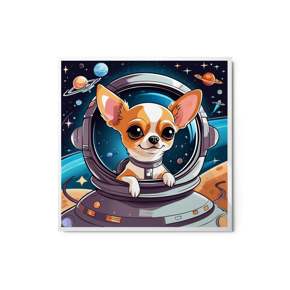 PugMug Custom Chihuahua Metal Print