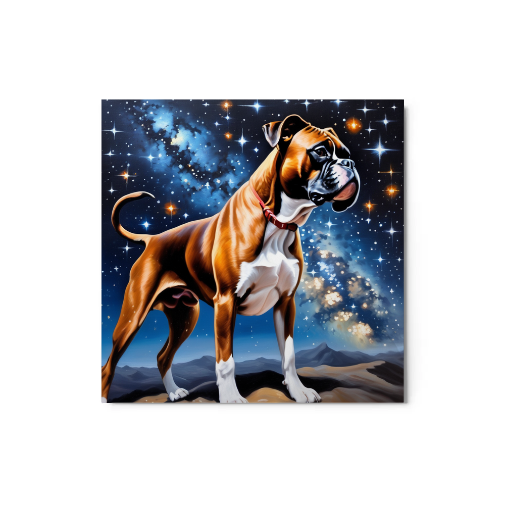 PugMug Custom Boxer Dog Metal Print