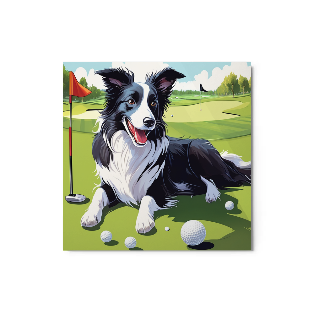 PugMug Custom Border Collie Metal Print