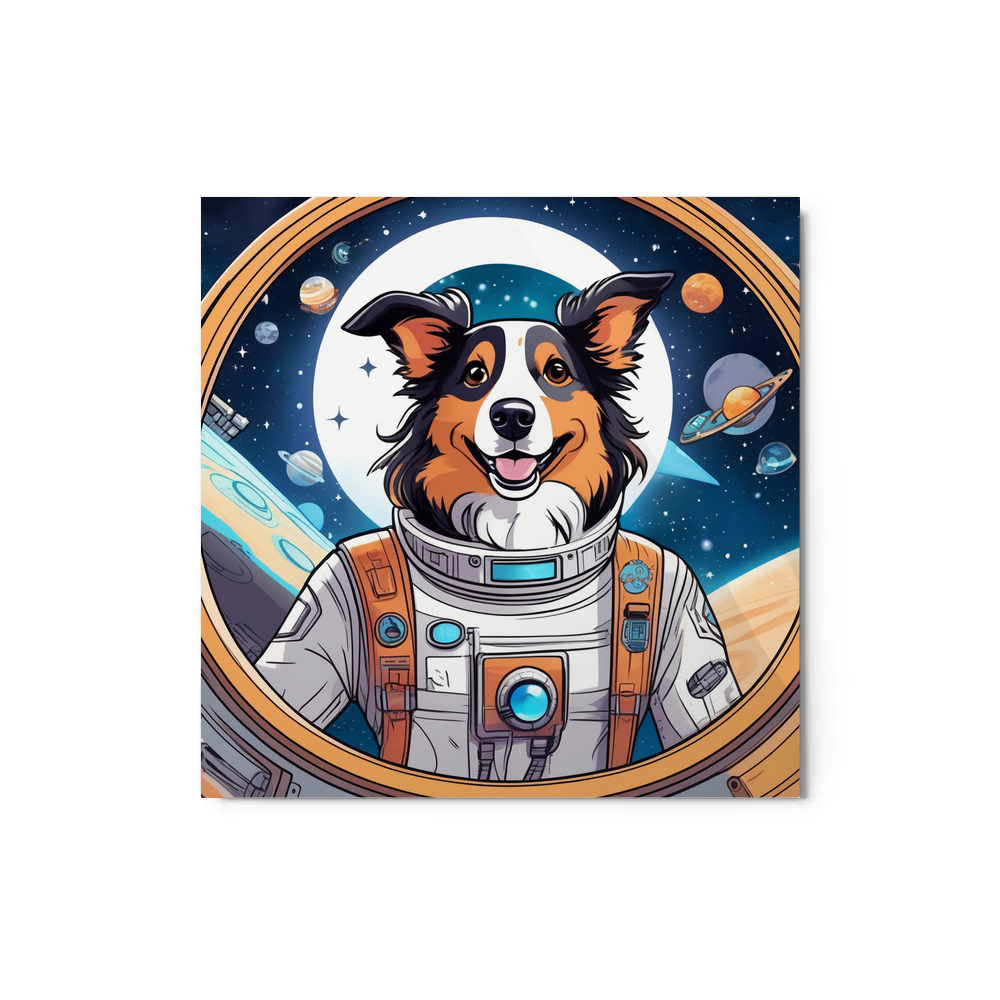 PugMug Custom Collie Metal Print