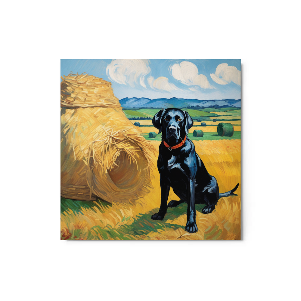 PugMug Custom Black Labrador Retriever Metal Print