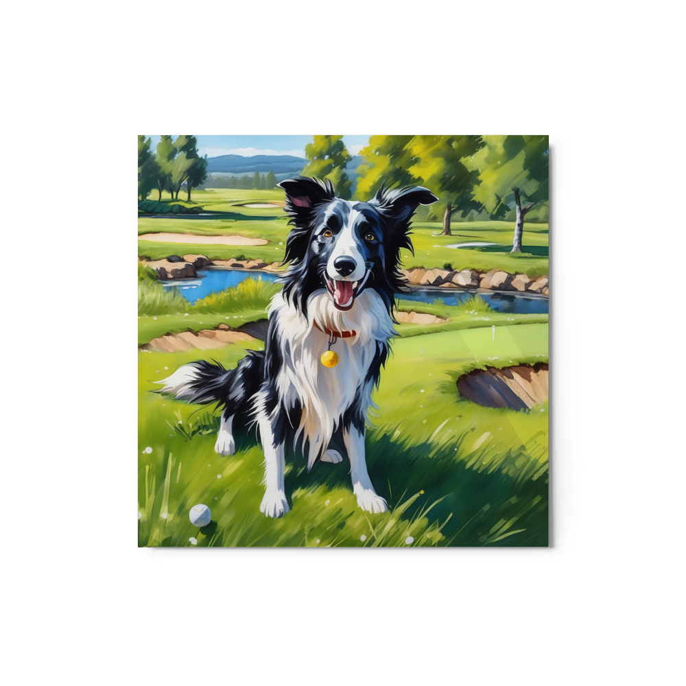 PugMug Custom Border Collie Metal Print