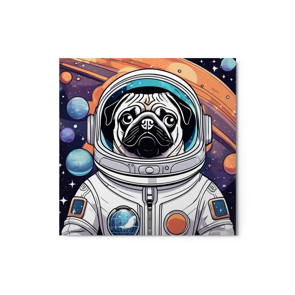 PugMug Custom Pug Metal Print