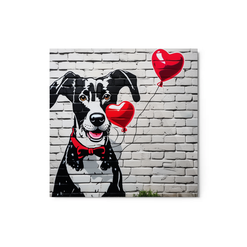 PugMug Custom Pointer Dog Metal Print