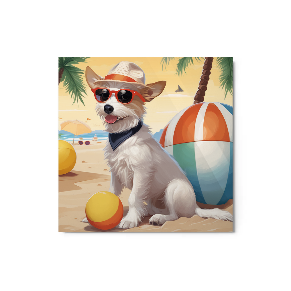 PugMug Custom Luna Metal Print