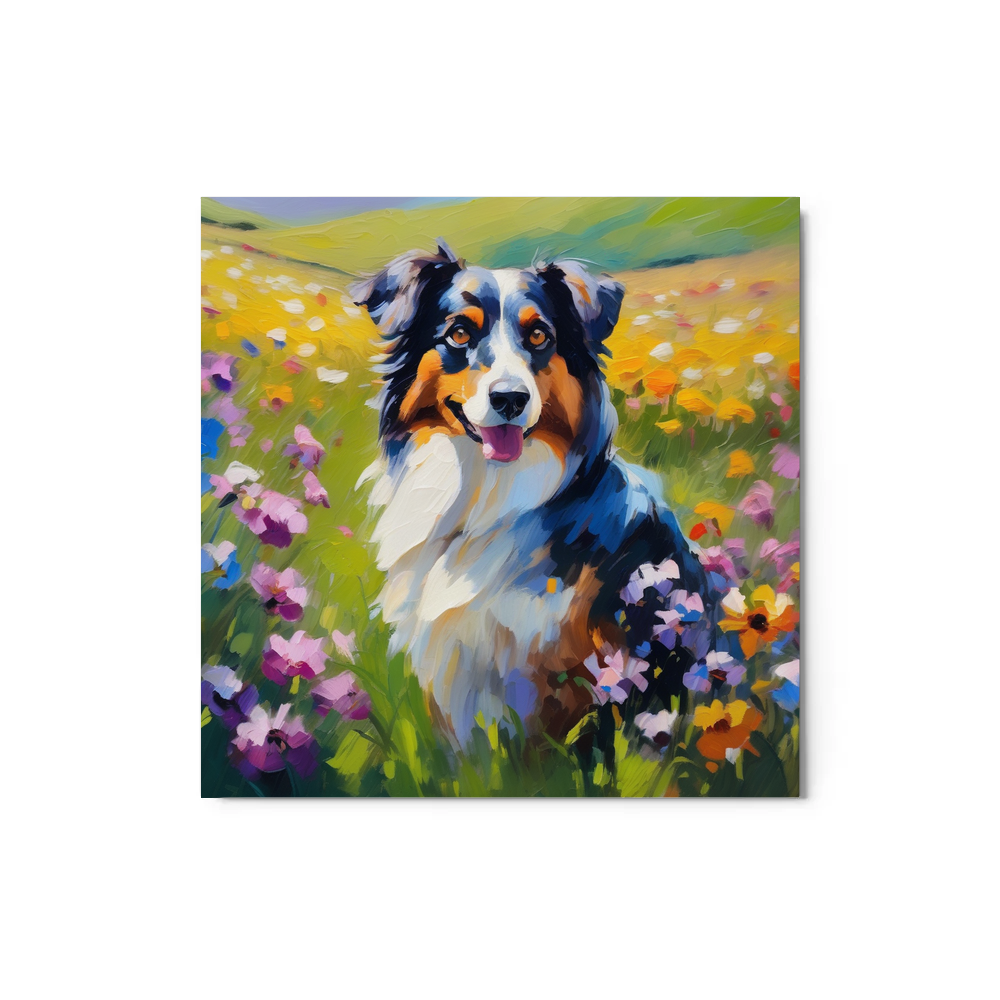 PugMug Custom Miniature American Shepherd Metal Print