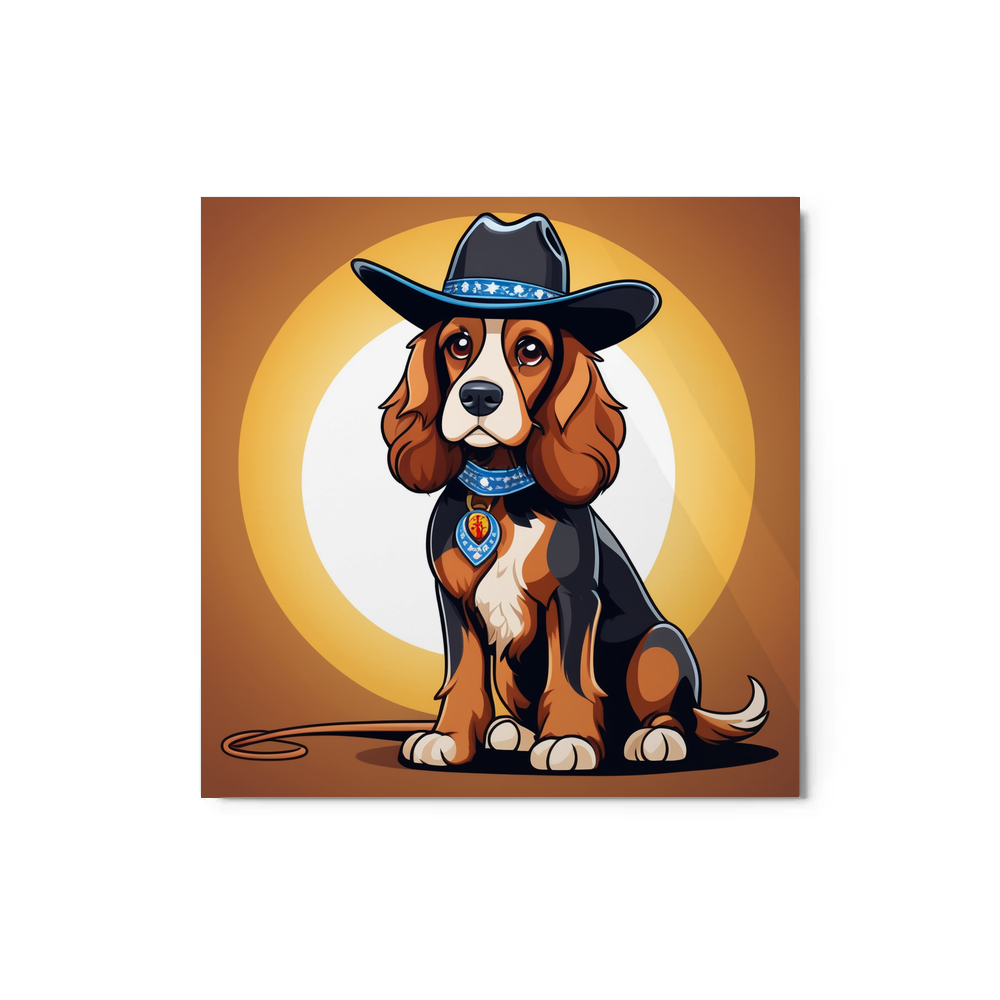 PugMug Custom English Cocker Spaniel Metal Print