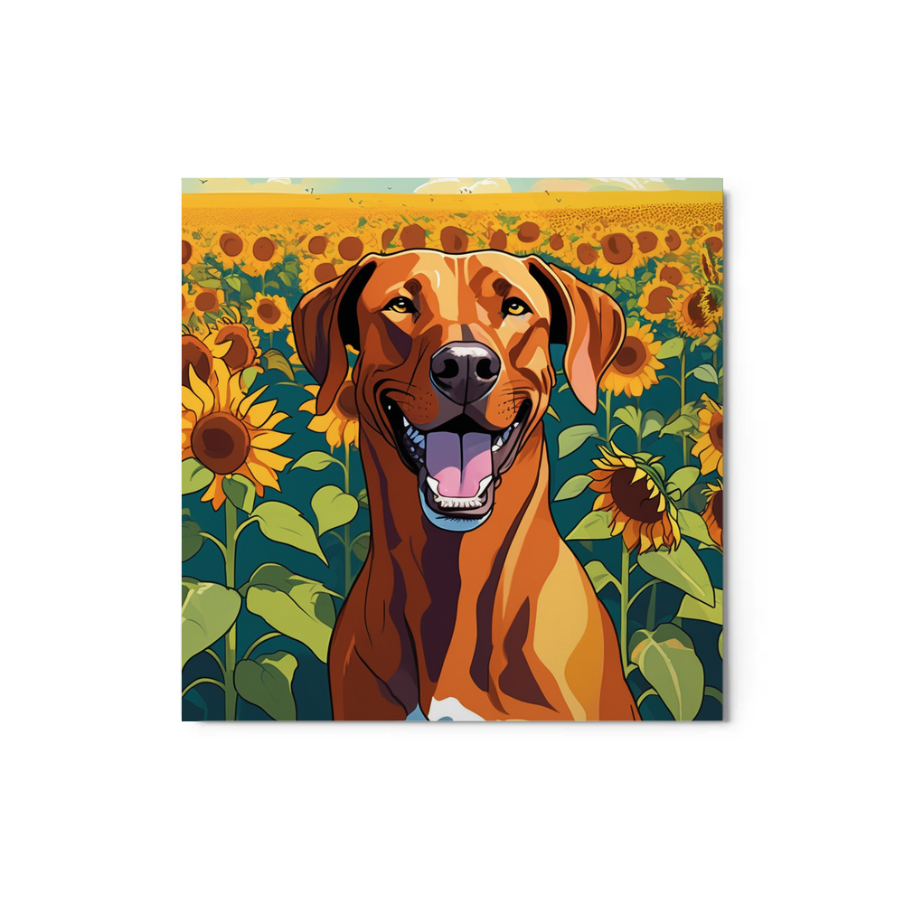 PugMug Custom Rhodesian Ridgeback Metal Print