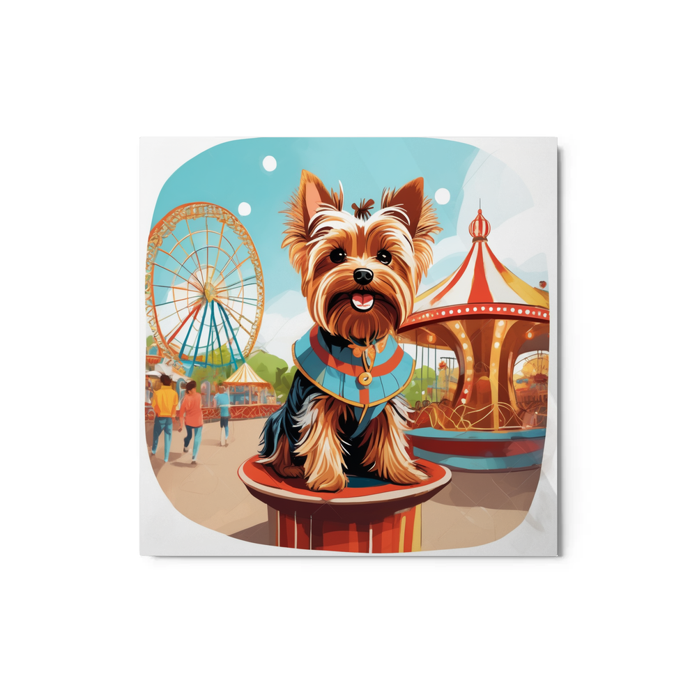 PugMug Custom Yorkshire Terrier Metal Print