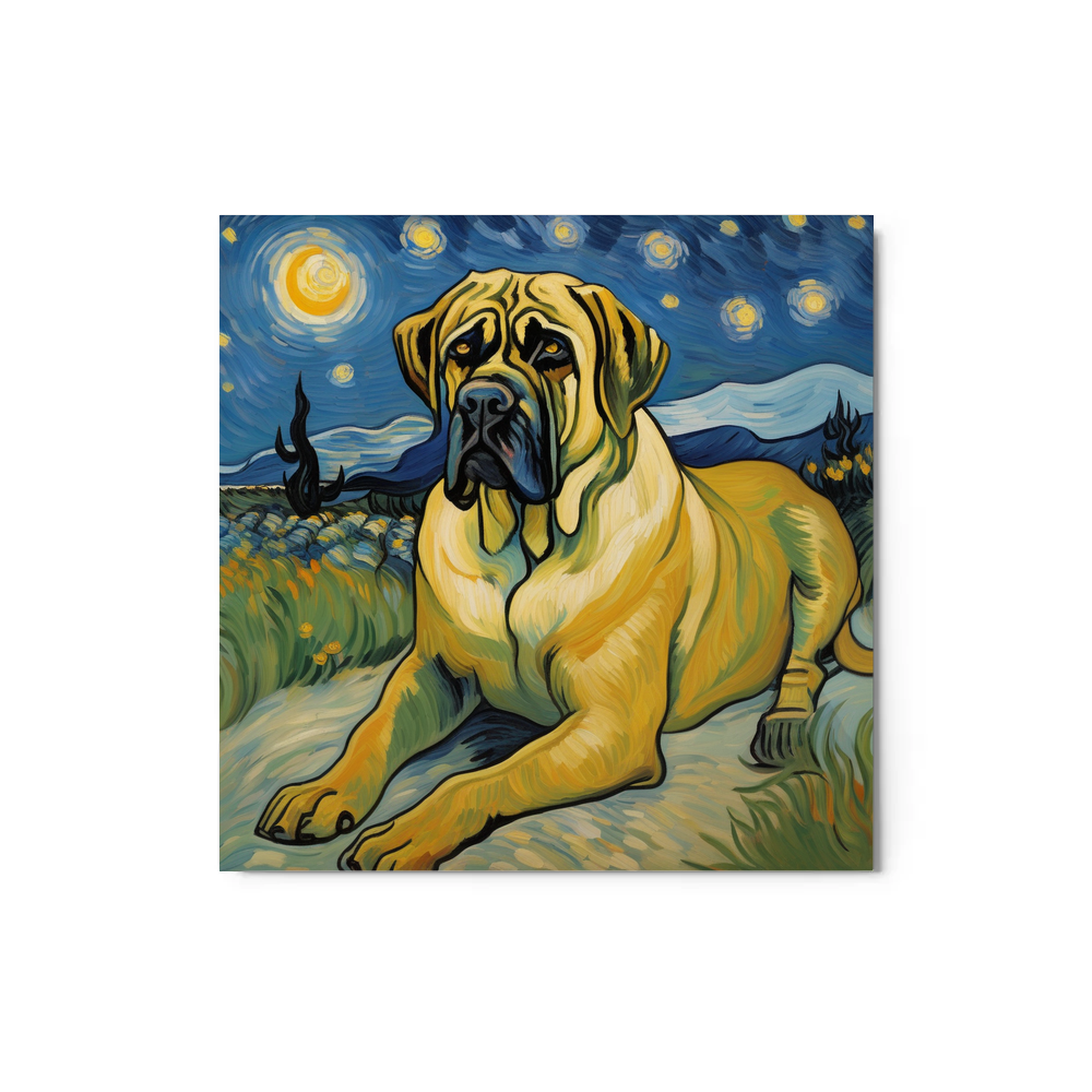 PugMug Custom Mastiff Metal Print