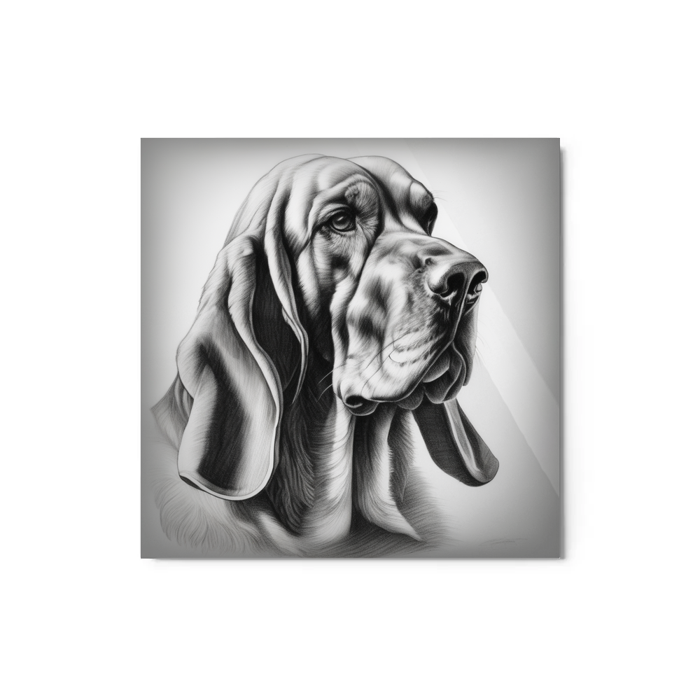 PugMug Custom Bloodhound Metal Print
