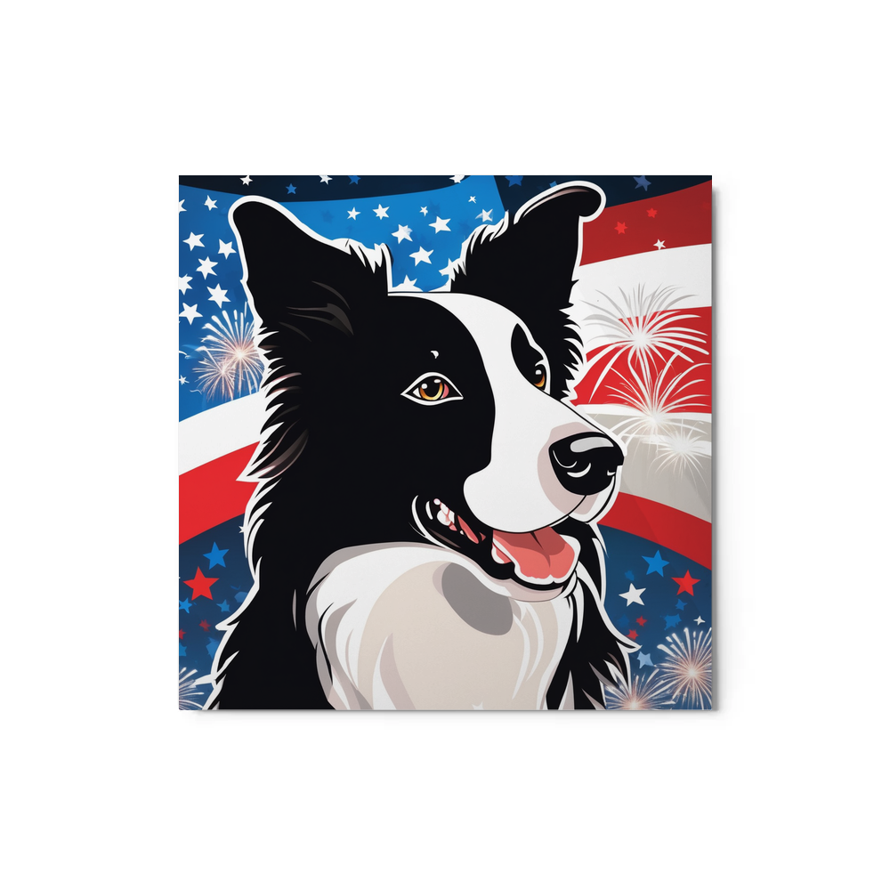PugMug Custom Border Collie Metal Print
