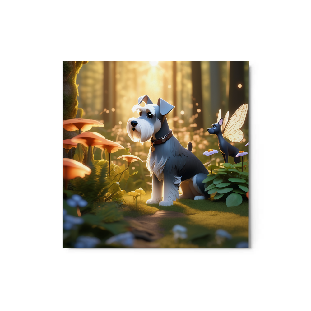 PugMug Custom Miniature Schnauzer Metal Print