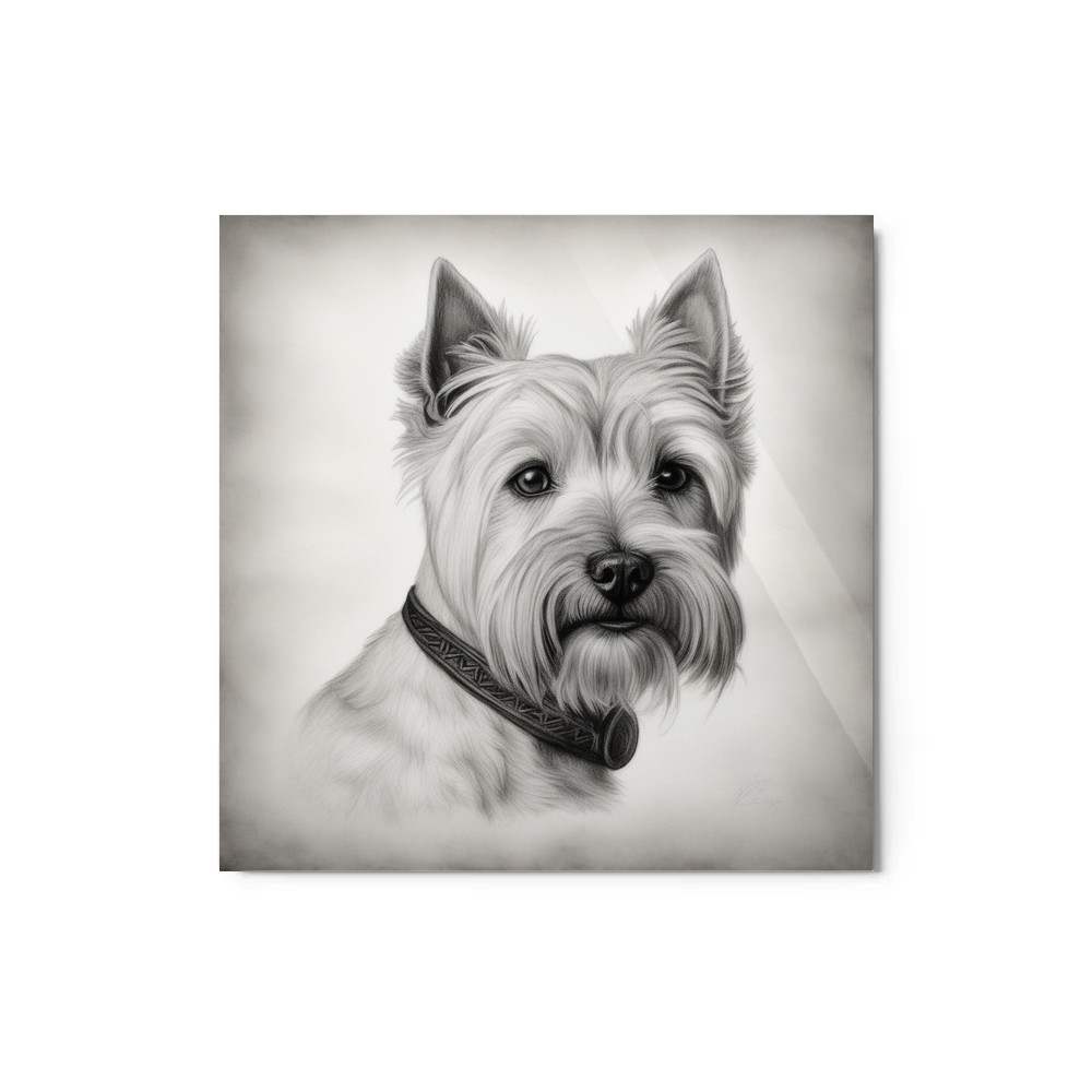 PugMug Custom West Highland White Terrier Metal Print