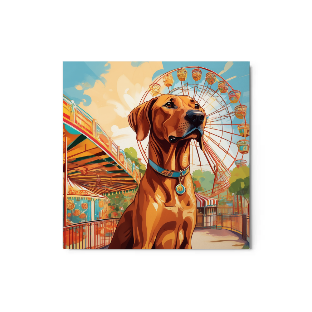 PugMug Custom Rhodesian Ridgeback Metal Print
