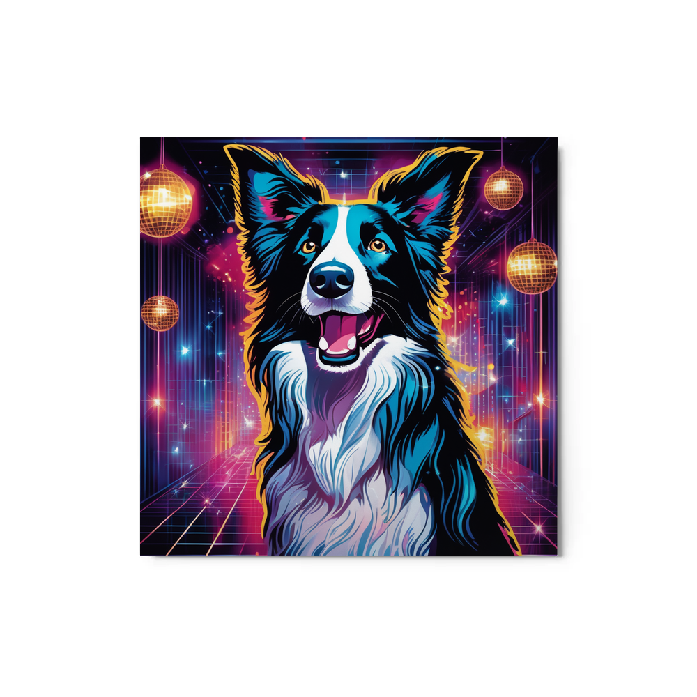 PugMug Custom Border Collie Metal Print