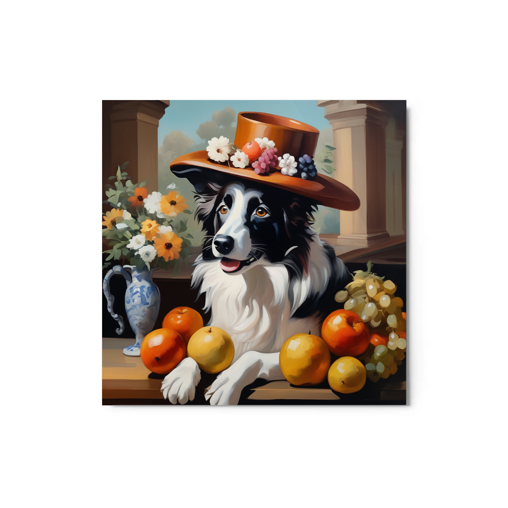 PugMug Custom Border Collie Metal Print