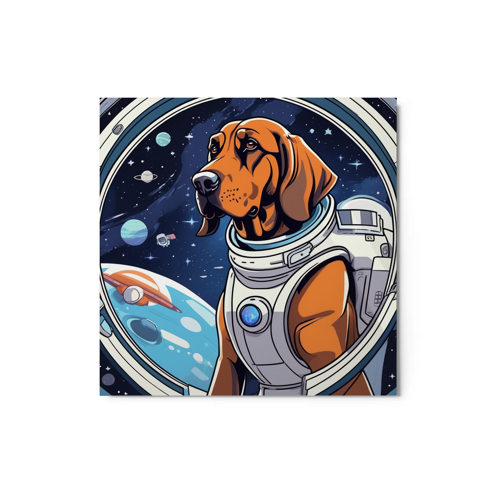PugMug Custom Bloodhound Metal Print