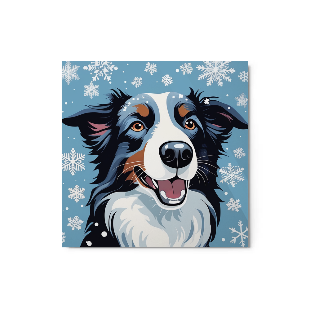 PugMug Custom Border Collie Metal Print