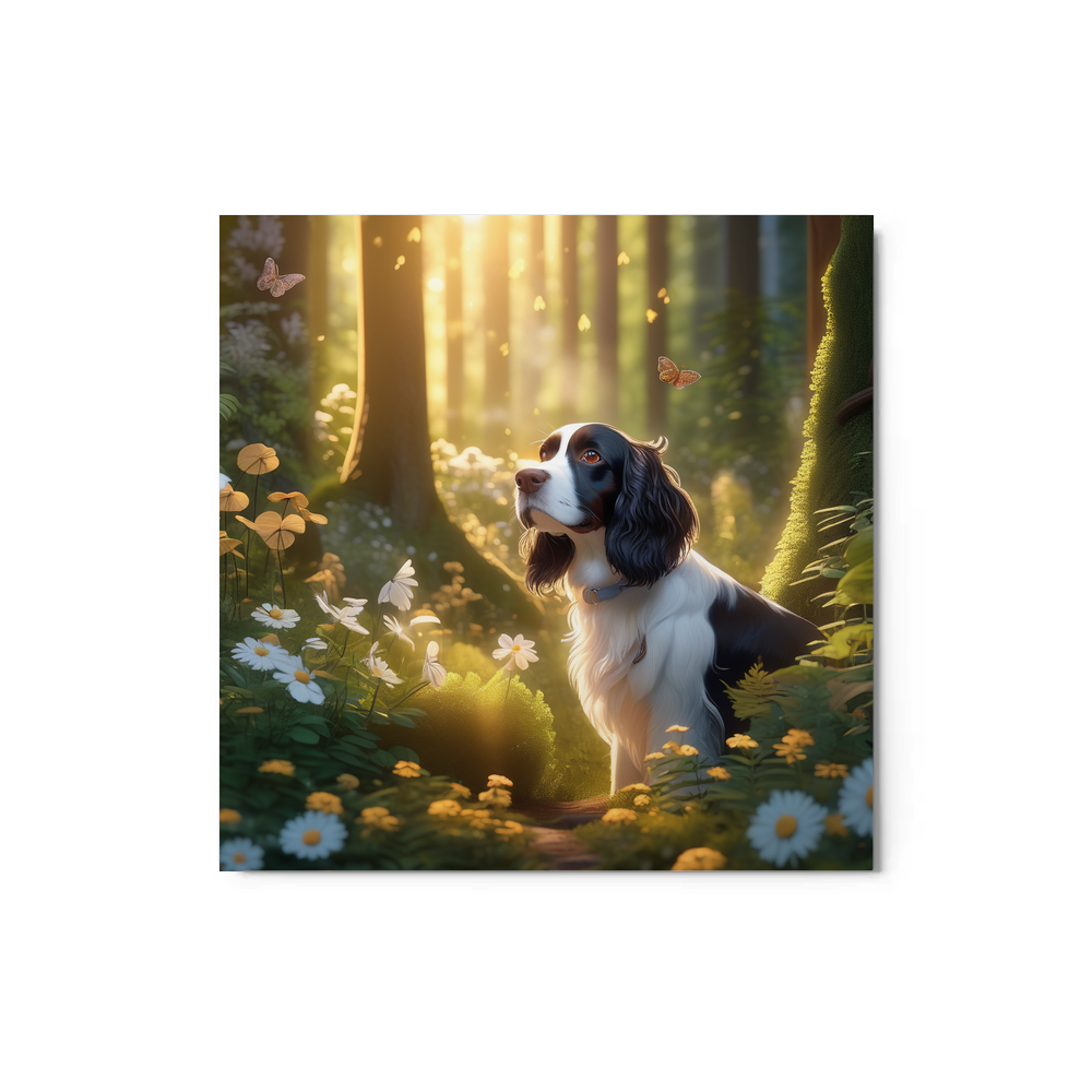 PugMug Custom English Springer Spaniel Metal Print